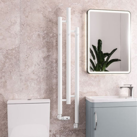 Eastbrook Portchester Designer Radiator 1200mm x 225mm - Matt White - 41.0715 - TAP 'N' SHOWER