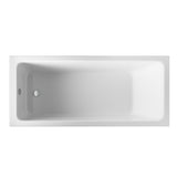Eastbrook Portland 5mm Acrylic Single Ended Bath 1700mm x 800mm - Matt White - 42.0501 - TAP 'N' SHOWER