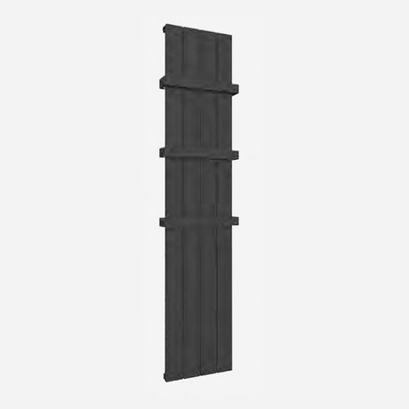 Eastbrook Rosano Aluminium Vertical Flat Panel Radiator 1800mm x 375mm - Matt Black - 86.0006 - TAP 'N' SHOWER