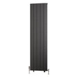 Eastbrook Trent Aluminium Vertical Radiator 1800mm x 470mm - Matt Anthracite - 41.0481 - TAP 'N' SHOWER