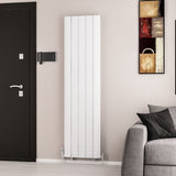 Eastbrook Trent Aluminium Vertical Radiator 1800mm x 470mm - Matt White - 41.0476 - TAP 'N' SHOWER