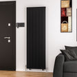 Eastbrook Trent Aluminium Vertical Radiator 1800mm x 565mm - Matt Black - 41.0487 - TAP 'N' SHOWER