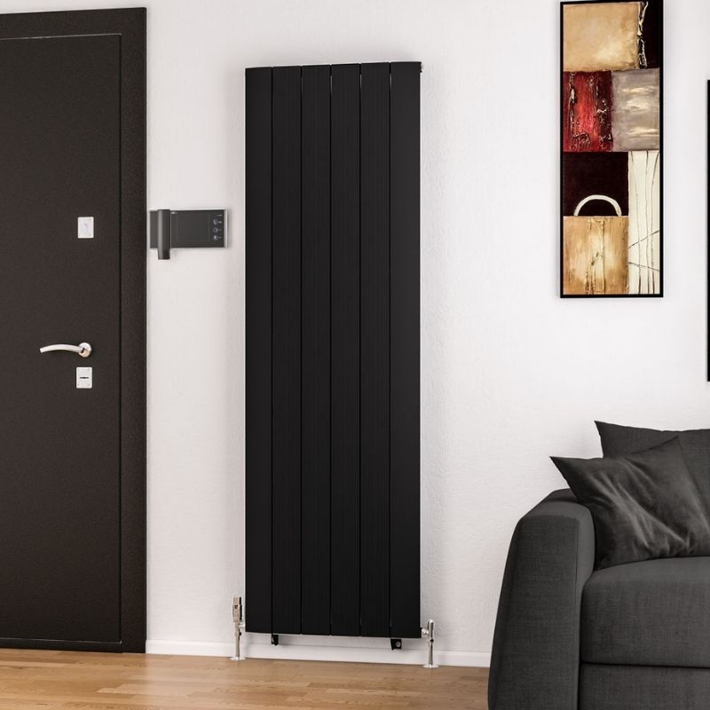 Eastbrook Trent Aluminium Vertical Radiator 1800mm x 565mm - Matt White - 41.0477 - TAP 'N' SHOWER