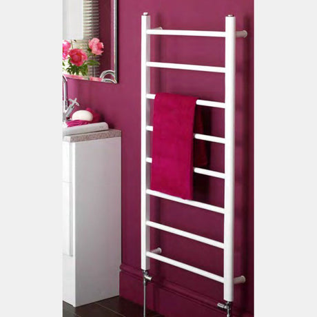 Eastbrook Tuscan Straight Ladder Towel Radiator 1200mm x 600mm - White - 41.0317 - TAP 'N' SHOWER