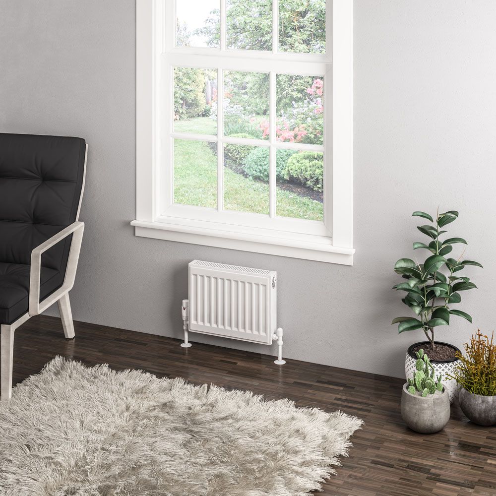 Eastbrook Type 11 Compact Panel Radiator 400mm x 400mm - Gloss White - 25.0019 - TAP 'N' SHOWER