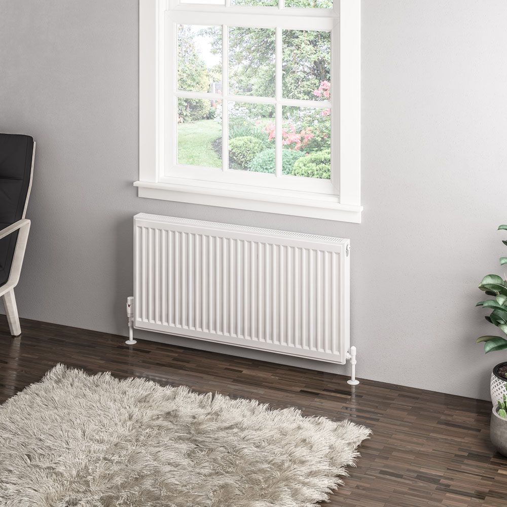 Eastbrook Type 11 500mm x 1000mm Compact Panel Radiator - Gloss White - 25.0038 - TAP 'N' SHOWER