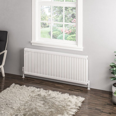 Eastbrook Type 11 Compact Panel Radiator 600mm x 1400mm - Gloss White - 25.0057 - TAP 'N' SHOWER