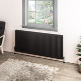 Eastbrook Type 11 Compact Panel Radiator 600mm x 1600mm - Matt Black - 25.0076 - TAP 'N' SHOWER