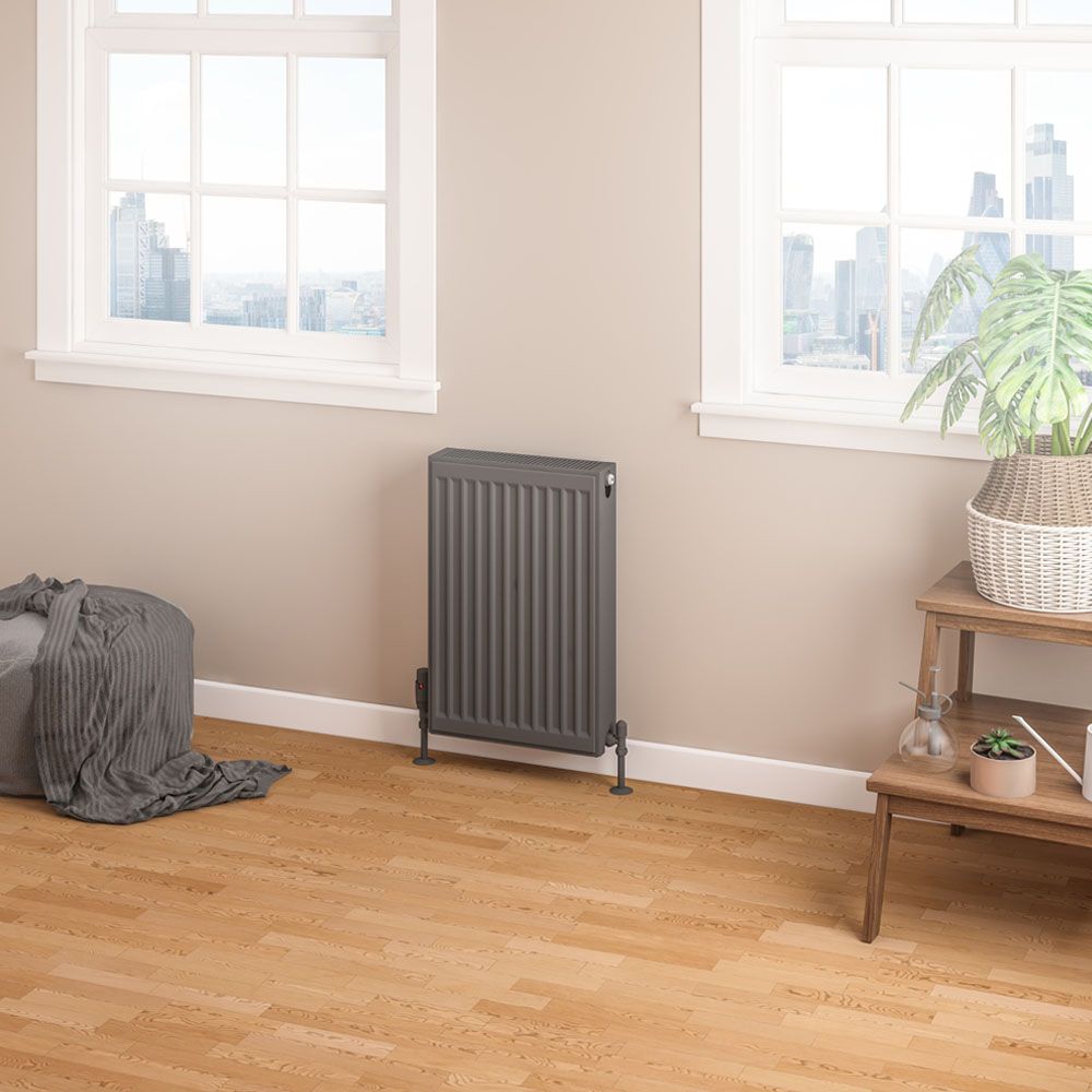 Eastbrook Type 22 Compact Panel Radiator 600mm x 400mm - Matt Anthracite - 25.0186 - TAP 'N' SHOWER