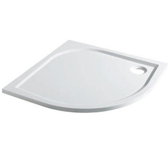 Eastbrook Vanguard 25 Quadrant Slimline Shower Tray 800mm - White - 51.055 - TAP 'N' SHOWER