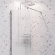Eastbrook Vantage 2000 Fluted Glass Walk - In Wetroom Shower Screen 1100mm - Chrome - 49.5117 - TAP 'N' SHOWER