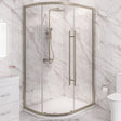 Eastbrook Vantage 2000 Offset Quadrant Shower Enclosure 1100mm x 760mm - Brushed Brass - 49.5034 - TAP 'N' SHOWER