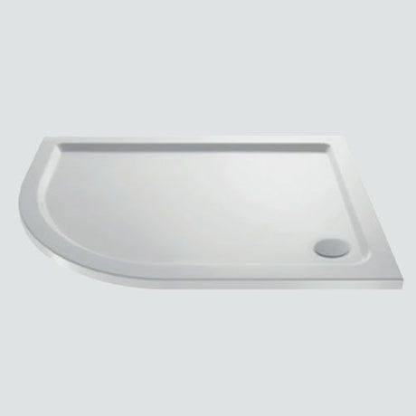 Eastbrook Vantage Low Profile Left Hand Offset Quadrant Shower Tray 900mm x 800mm - 48.1043 - TAP 'N' SHOWER
