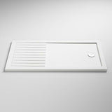 Eastbrook Vantage Low Profile Walk In Shower Tray 1700mm x 800mm - White - 48.1060 - TAP 'N' SHOWER