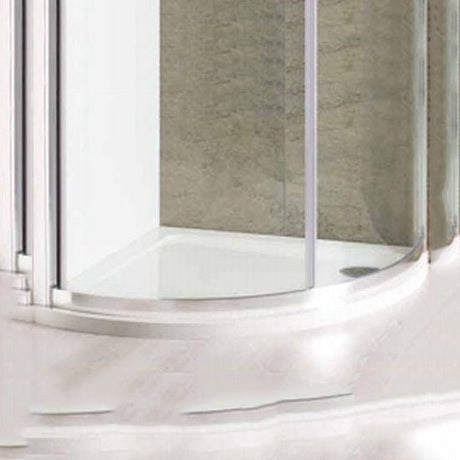 Eastbrook Volente Bow Fronted Quadrant Shower Tray 1000 x 1000 - White - 158.620 - TAP 'N' SHOWER