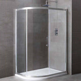 Eastbrook Volente Left Hand Offset Quadrant Shower Tray 1400mm x 800mm - White - 158.699 - TAP 'N' SHOWER