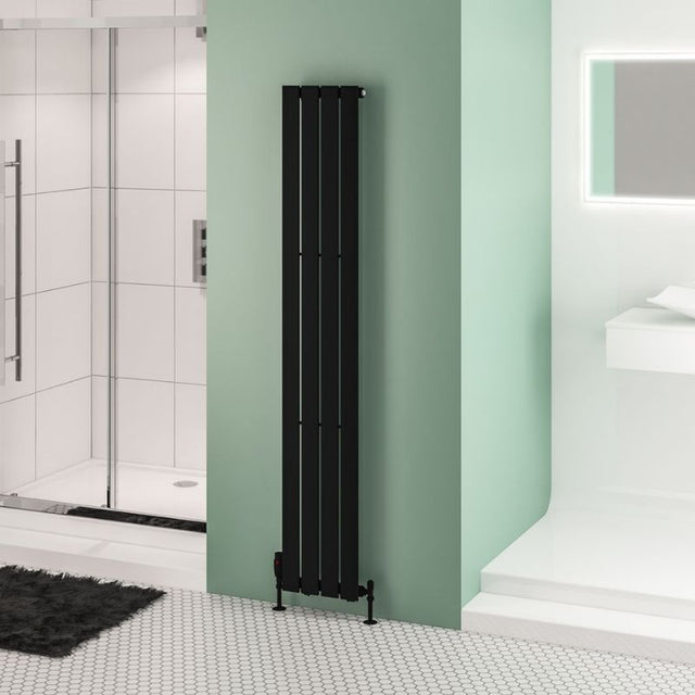 Eastbrook Warrington Type 10 Vertical Radiator 1800mm x 300mm - Matt Black - 41.0507 - TAP 'N' SHOWER