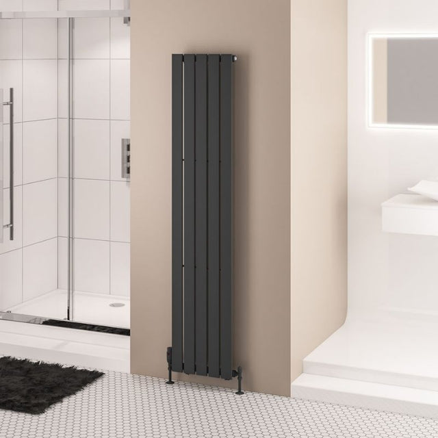 Eastbrook Warrington Type 10 Vertical Radiator 1800mm x 376mm - Matt Anthracite - 41.0509 - TAP 'N' SHOWER