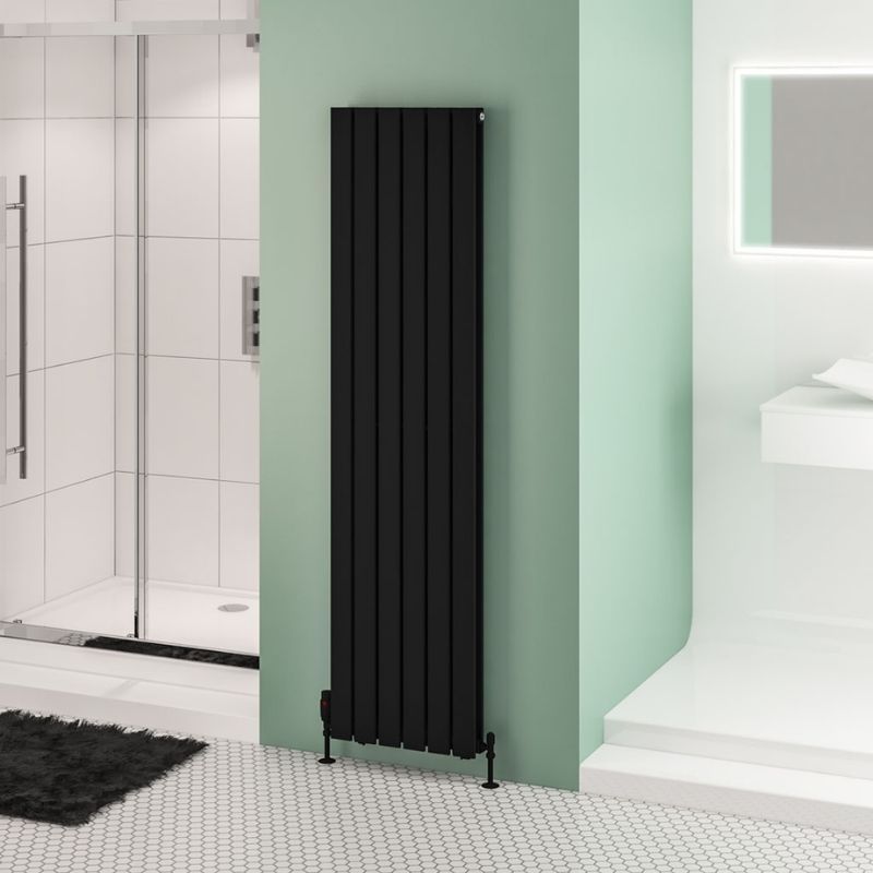 Eastbrook Warrington Type 20 Vertical Radiator 1800mm x 456mm - Matt Black - 41.0543 - TAP 'N' SHOWER