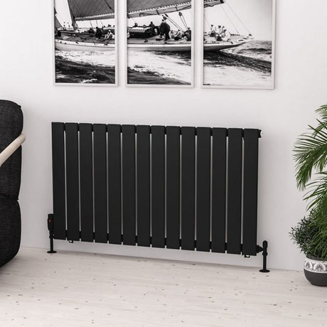 Eastbrook Warrington Type 20 Vertical Radiator 600mm x 1064mm - Matt Black - 41.0561 - TAP 'N' SHOWER