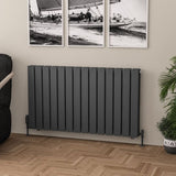 Eastbrook Warrington Type 20 Vertical Radiator 600mm x 1064mm - Matt Anthracite - 41.0560 - TAP 'N' SHOWER