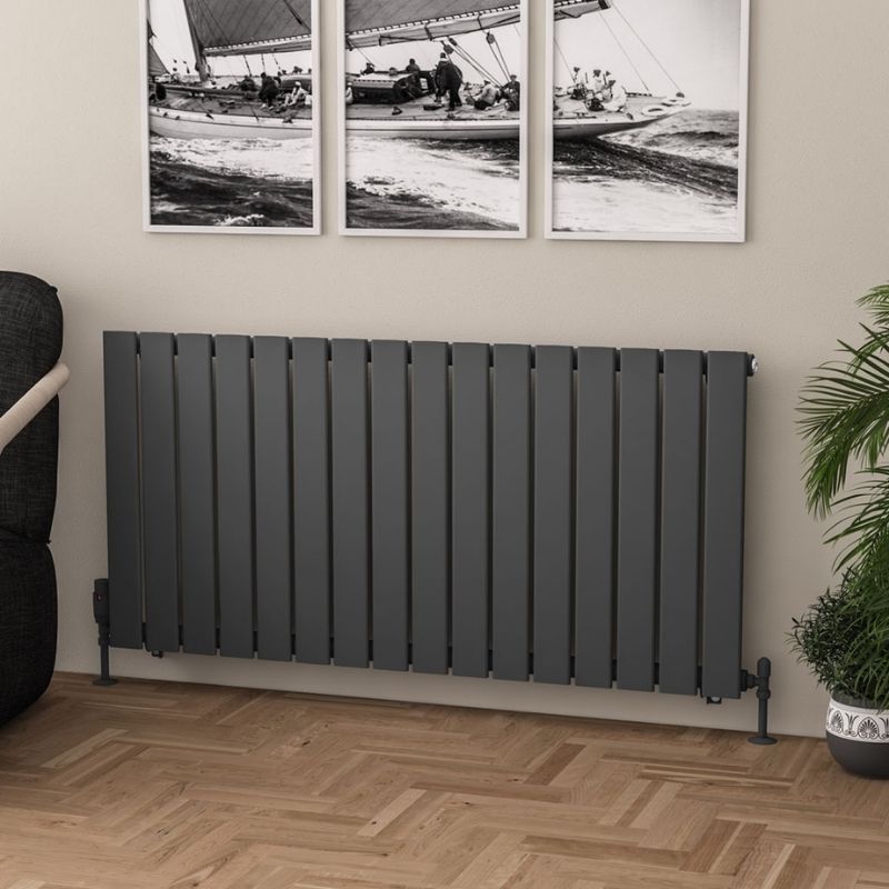 Eastbrook Warrington Type 10 Vertical Radiator 600mm x 1212mm - Matt Anthracite - 41.0533 - TAP 'N' SHOWER