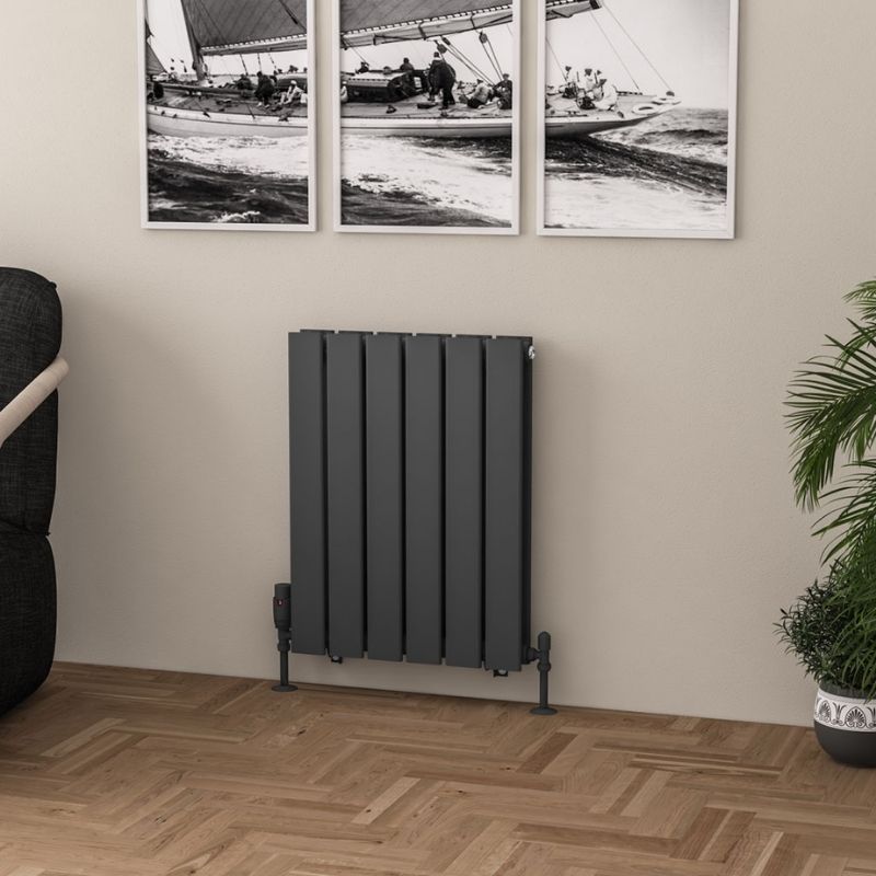Eastbrook Warrington Type 20 Vertical Radiator 600mm x 456mm - Matt Anthracite - 41.0551 - TAP 'N' SHOWER