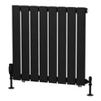Eastbrook Warrington Type 10 Vertical Radiator 600mm x 604mm - Matt Black - 41.0525 - TAP 'N' SHOWER