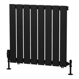 Eastbrook Warrington Type 10 Vertical Radiator 600mm x 604mm - Matt Black - 41.0525 - TAP 'N' SHOWER