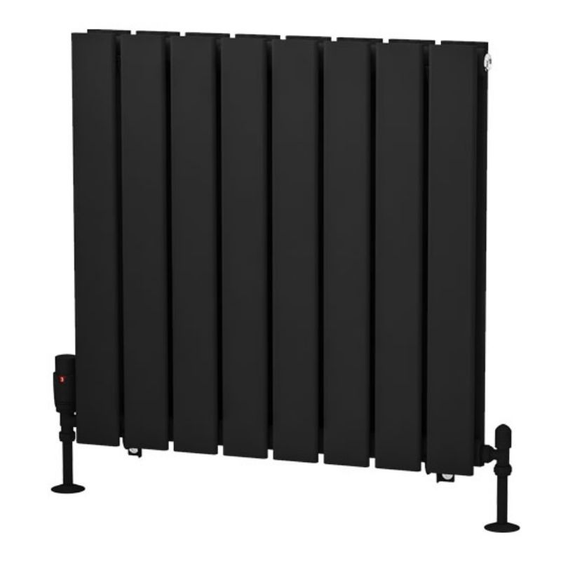 Eastbrook Warrington Type 20 Vertical Radiator 600mm x 608mm - Matt Black - 41.0555 - TAP 'N' SHOWER
