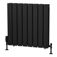Eastbrook Warrington Type 20 Vertical Radiator 600mm x 608mm - Matt Black - 41.0555 - TAP 'N' SHOWER
