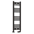 Eastbrook Wendover Straight Ladder Radiator 1000mm x 300mm - Matt Black - 41.0673 - TAP 'N' SHOWER