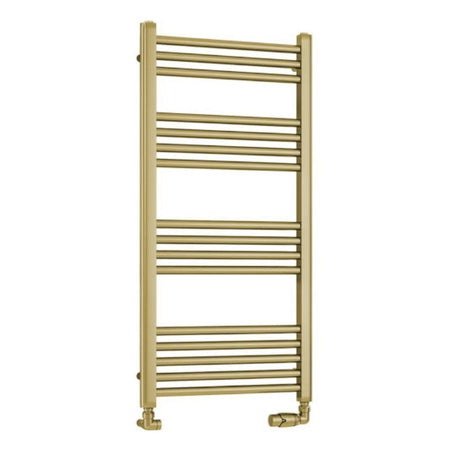 Eastbrook Wendover Straight Ladder Radiator 1000mm x 500mm - Brushed Brass - 41.0703 - TAP 'N' SHOWER