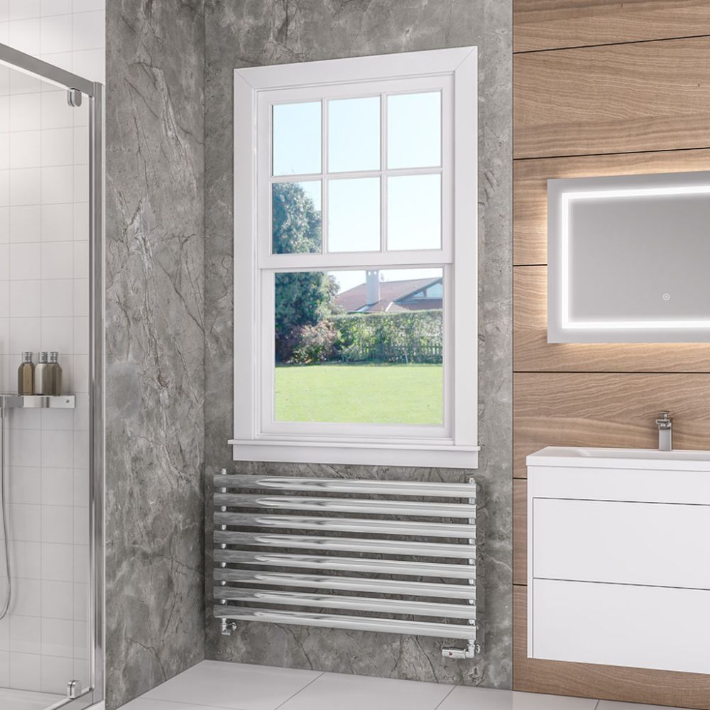 Eastbrook Tunstall 560mm x 1000mm Designer Towel Radiator - Chrome - 89.0028 - TAP 'N' SHOWER