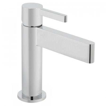Chrome Vado Edit Mono Basin Mixer with single lever and contemporary solid brass design