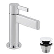 Vado Edit Single Taphole Cloakroom Mini Mono Basin Mixer Tap With Universal Waste - Polished Chrome - EDI-100M/CC-CP