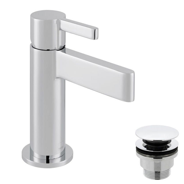 Vado Edit Single Taphole Cloakroom Mini Mono Basin Mixer Tap With Universal Waste - Polished Chrome - EDI-100M/CC-CP