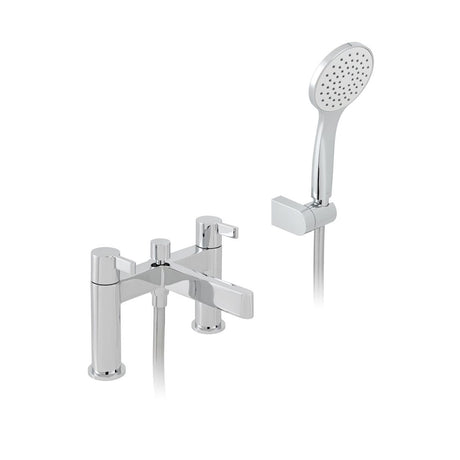 Vado Edit Bath Mixer Tap With Shower Kit - Polished Chrome - EDI-130+K-CP