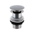 Nuie Wastes & Extras Chrome Contemporary Push Button Basin Waste - EK304