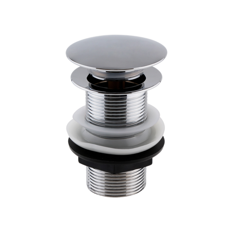 Nuie Wastes & Extras Chrome Contemporary Push Button Basin Waste - EK3