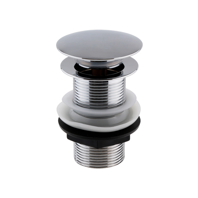 Nuie Wastes & Extras Chrome Contemporary Push Button Basin Waste - EK304