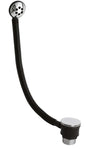 Nuie Push Button Overflow Bath Waste - Chrome - EK321