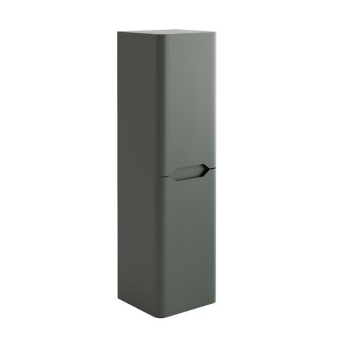 Scudo Ella Wall Mounted Tall Boy Unit 350mm x 1400mm x 330mm - Anthracite - ELLA-TALLBOY-ANTHRACITE