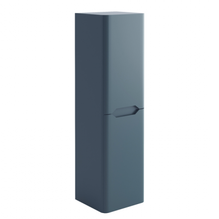 Scudo Ella Wall Mounted Tall Boy Unit 350mm x 1400mm x 330mm - Blue - ELLA-TALLBOY-BLUE