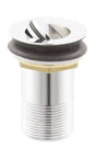 Nuie Flip Top Basin Waste chrome unslotted no overflow bathroom drain fitting