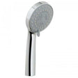 Vado Eris 80mm round chrome shower handset with 3 function rub clean spray face