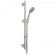 Vado Eris Slide Rail Shower Kit with round 3-function rub-clean handset, 700mm chrome slide rail and 150cm hose
