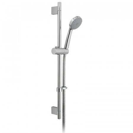 Vado Single-Function chrome slide rail shower kit with handheld showerhead and adjustable height