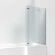 Nuie Ella Screens Satin Chrome Contemporary Hinged Bath Screen - ERSBS