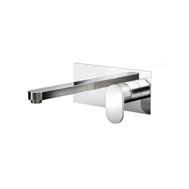 Oakham Osmore Wall Mounted Basin Mixer Tap With Click Waste - Chrome